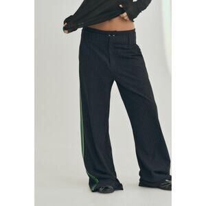 Zara Boxer Style Pinstriped Flare Trouser Women’s Size XS‎